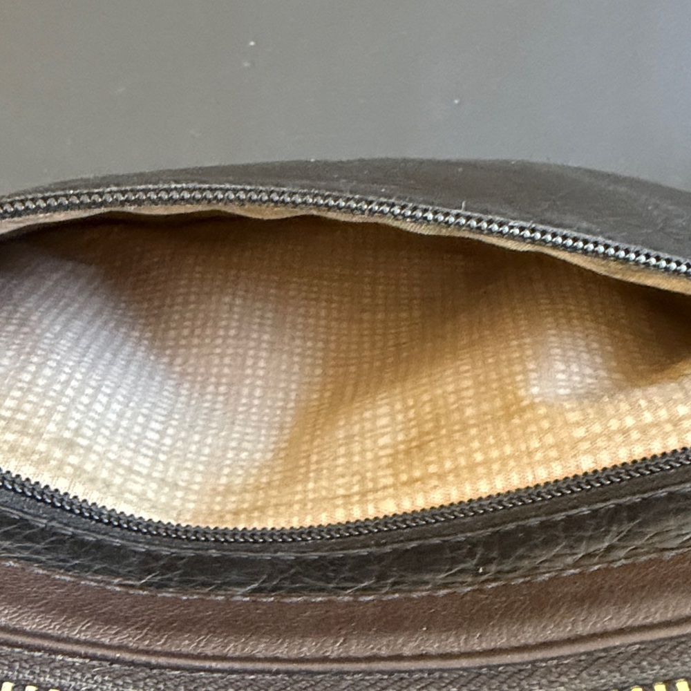 Brighton Black Leather Heart Patch Crossbody Purs… - image 6